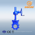 rising stem lug type knife gate valve ceramic rubber